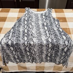 Stylish Snake Print Mini Dress